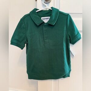 Old Navy NWT Boy’s Knit Forest Green Polo Size 4T